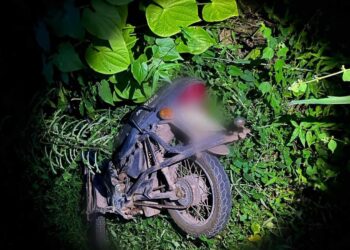Motocicleta é abandonada em terreno baldio em Itaituba, no PA
