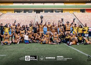 Time de Mato Grosso está na semifinal do Brasileiro de Futebol Americano