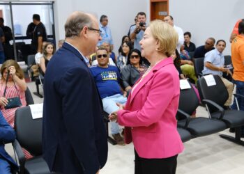 Dr Eugênio e presidente do TJMT inauguram novo Fórum de Água Boa, resultado da ação conjunta de gestores.