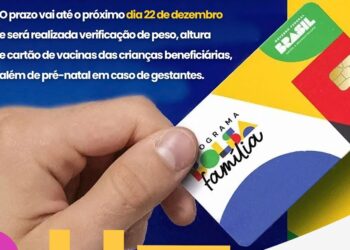 Em Barra do Garças, famílias que recebem Bolsa Família são convocadas a se apresentar na UBS para evitar suspensão do benefício.