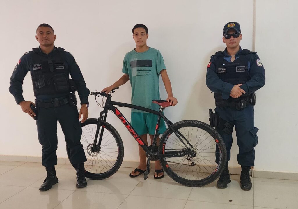 Bicicleta roubada é recuperada pela PM em Itaituba, no PA