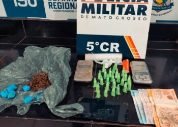 Suspeito é detido por tráfico de drogas, ameaça e resistência em Barra do Garças.