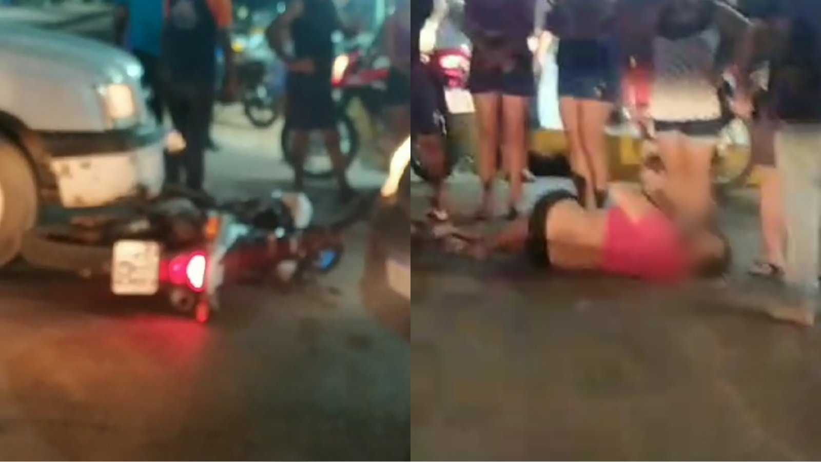 Colisão entre carro e moto deixa motociclista com fratura em