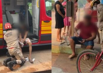 Motociclista fica gravemente ferido em acidente no bairro Santo Antônio