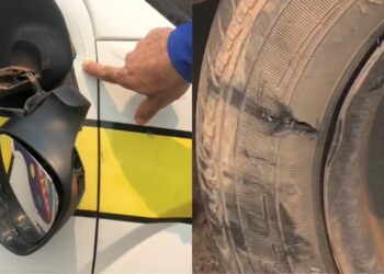 Viatura da COMTRI é alvo de vandalismo em Itaituba, no PA