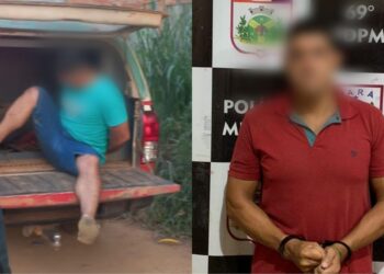 Dois homens são presos pela polícia militar em Placas, no PA