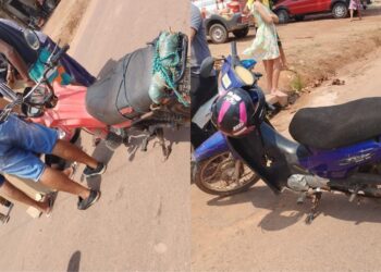 Mulher tem suspeita de fratura após ser atingida por motocicleta em Itaituba, no PA
