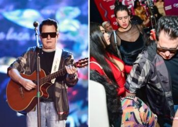 Marrone, da dupla com Bruno, visto com morena 40 anos mais nova