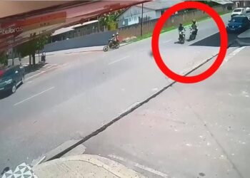 Vídeo: Colisão entre motocicletas deixa duas pessoas feridas em Itaituba