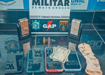 ação rápida da polícia militar recupera material furtado antes de fazer o boletim de ocorrência.