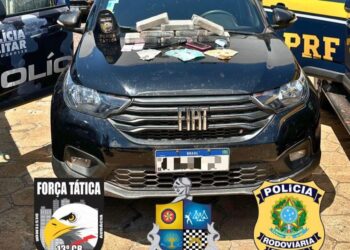 Ação conjunta prende duas pessoas com 8 tabletes de cocaína em Canarana MT