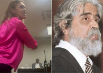 Vdeo mostra promotor chamando advogada de galinha: Faz striptease