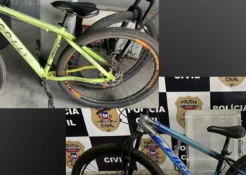 Bicicleta furtada em Barra do Garças e encontrada.