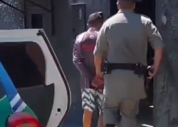 Polícia militar captura foragido da justiça na cidade de Aragarças.