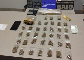 Força Tática prende dois homens em flagrante por tráfico de drogas em Sapezal