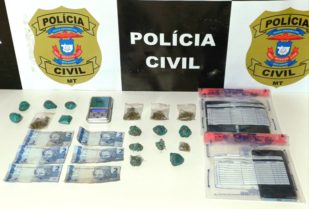 Polícia Civil fecha ponto de venda de drogas e prende