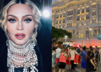 Madonna est irritada com calor do RJ e fs no hotel