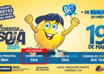 Corrida da Soja acontece esse fim de semana com a participação de mais de 2210 inscritos