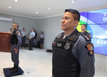 Coronel André Avelino Neto assume o Comando de Policiamento Especializado da PMMT