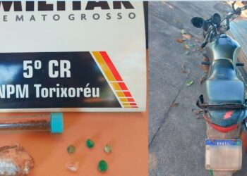 Polícia militar prende dois suspeitos por tráfico e direção perigosa em torixoréu