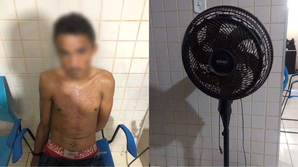 Ladrão de ventilador é preso pela PM em Itaituba