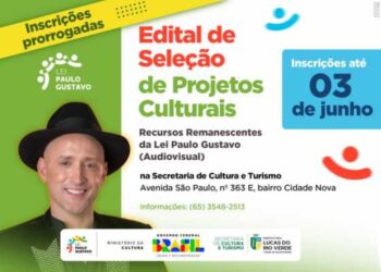 Inscrições para Seleção de Projetos Culturais são prorrogadas até segunda (03)