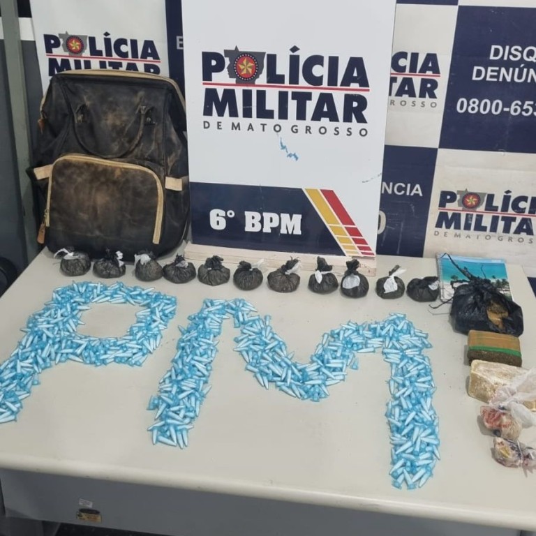 Polícia Militar conduz três pessoas por tráfico de drogas e