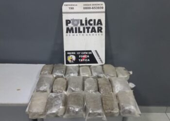 Força Tática e Gefron apreendem 19 tabletes de skank e prendem homem por tráfico de drogas