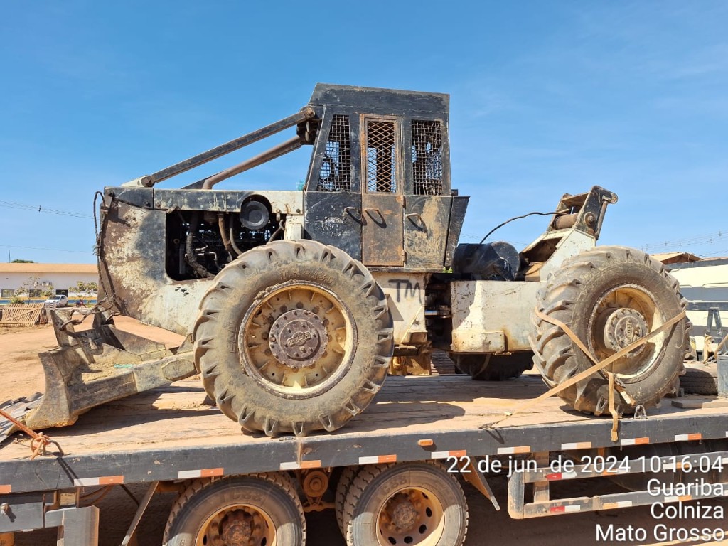 Polícia Civil recupera trator roubado de Prefeitura de Cotriguaçu e