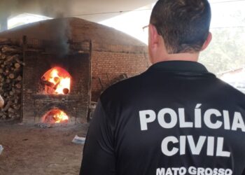 Polícia civil incinera mais de 144 kg de cocaína em Barra do Garças.