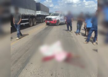 Motociclista morre ao se chocar com carreta na BR 163