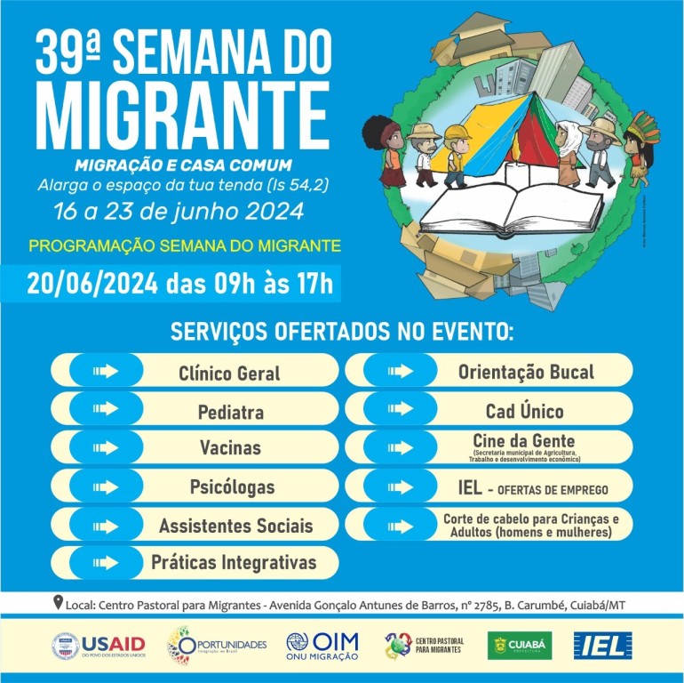 Dia do Imigrante será marcado com ação social para migrantes
