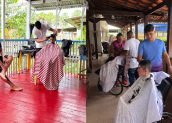 ‘É emocionante’, diz barbeiro que corta de graça cabelo de crianças da Casa da Hospitalidade, no AP | Amapá