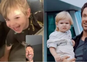 Ator derrete seguidores com declarao para filho e mostra registro de videochamada