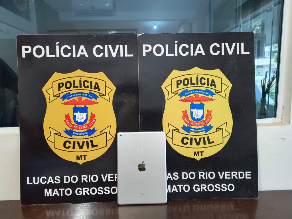 Polícia Civil recupera Ipad da marca Apple furtado em Lucas