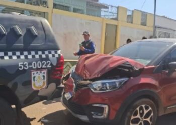 Veículo colide na traseira da viatura da 1ª CIME em Itaituba, no Pará