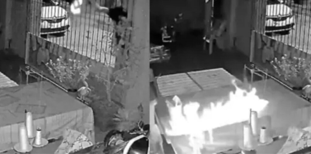 Polícia investiga incêndio criminoso em residência causado por 'coquetel molotov',