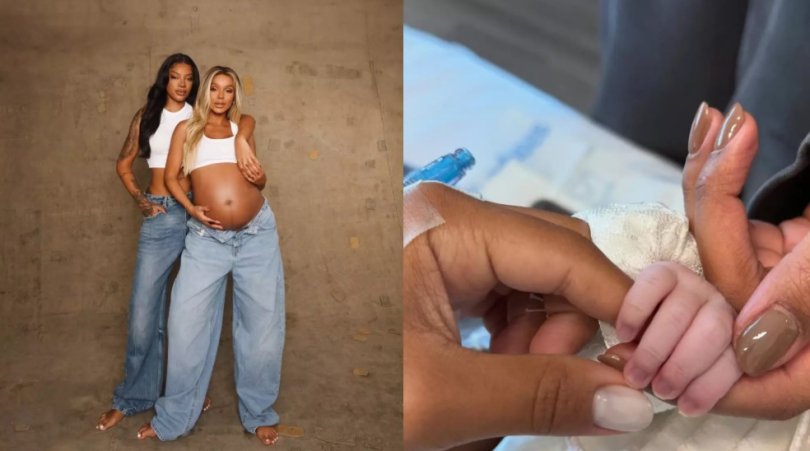 Nasce Zuri, filha de Ludmilla e Brunna Gonalves