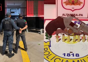 Homem embriagado é flagrado com revólver calibre .357 em Altamira