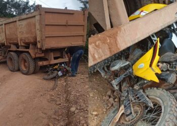 Motociclista colide com caçamba durante manobra na Estrada de Barreiras, em Itaituba