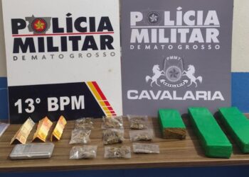 PM prende dupla e apreende drogas em Lucas do Rio Verde