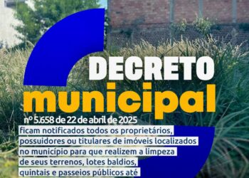 Prefeitura de Barra do Garças notifica proprietários para limpeza de terrenos baldios até 30 de maio