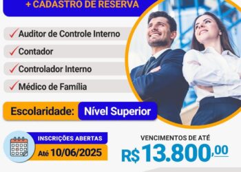 Concurso da Prefeitura de Barra do Garças segue com inscrições abertas até 10 de junho.