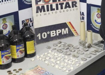 Adolescente é apreendido pela Polícia Militar com 60 porções de drogas em Cuiabá