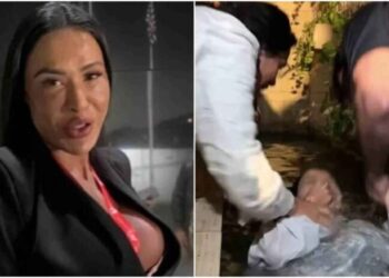 Gracyanne Barbosa é batizada em culto liderado por Pablo Marçal
