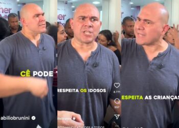 Fila tem confusão e Abilio dá bronca: Se for brigar, vai sair daqui