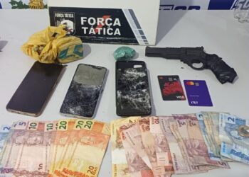 Força tática prende suspeito por tráfico de drogas e com simulacro de revólver em Barra do Garças