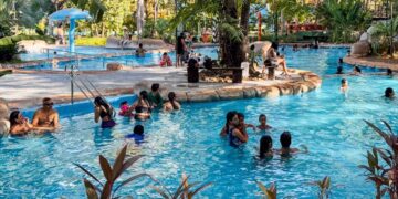 Parque das Águas Quentes estará aberto todos os dias neste mês de julho.