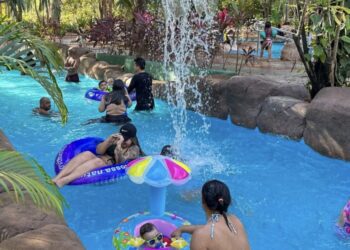 Quase 9 mil pessoas passaram pelo Parque das Águas Quentes no último fim de semana