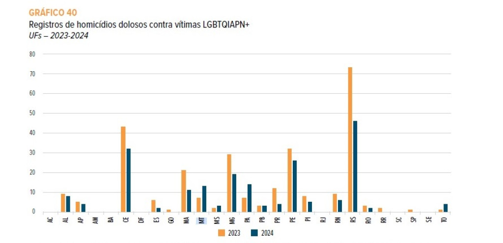 Anuï¿½rio Brasileiro de Seguranï¿½a Pï¿½blica - Homicï¿½dios de LGBTs